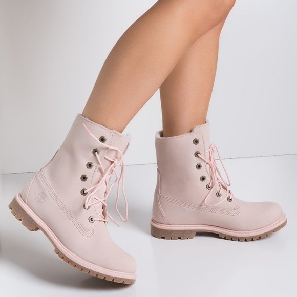 Timberland Shoes - Timberland Teddy Fleece Boots Pink 9.5